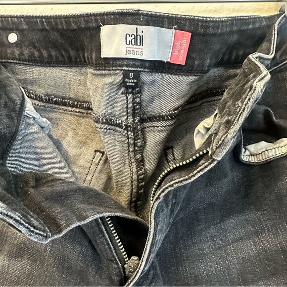 CAbi High Straight Jean Smolder 452 - Picture 2 of 4